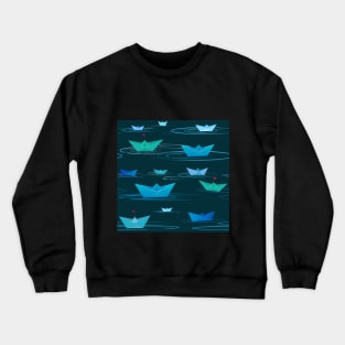 Paper boats Crewneck Sweatshirt